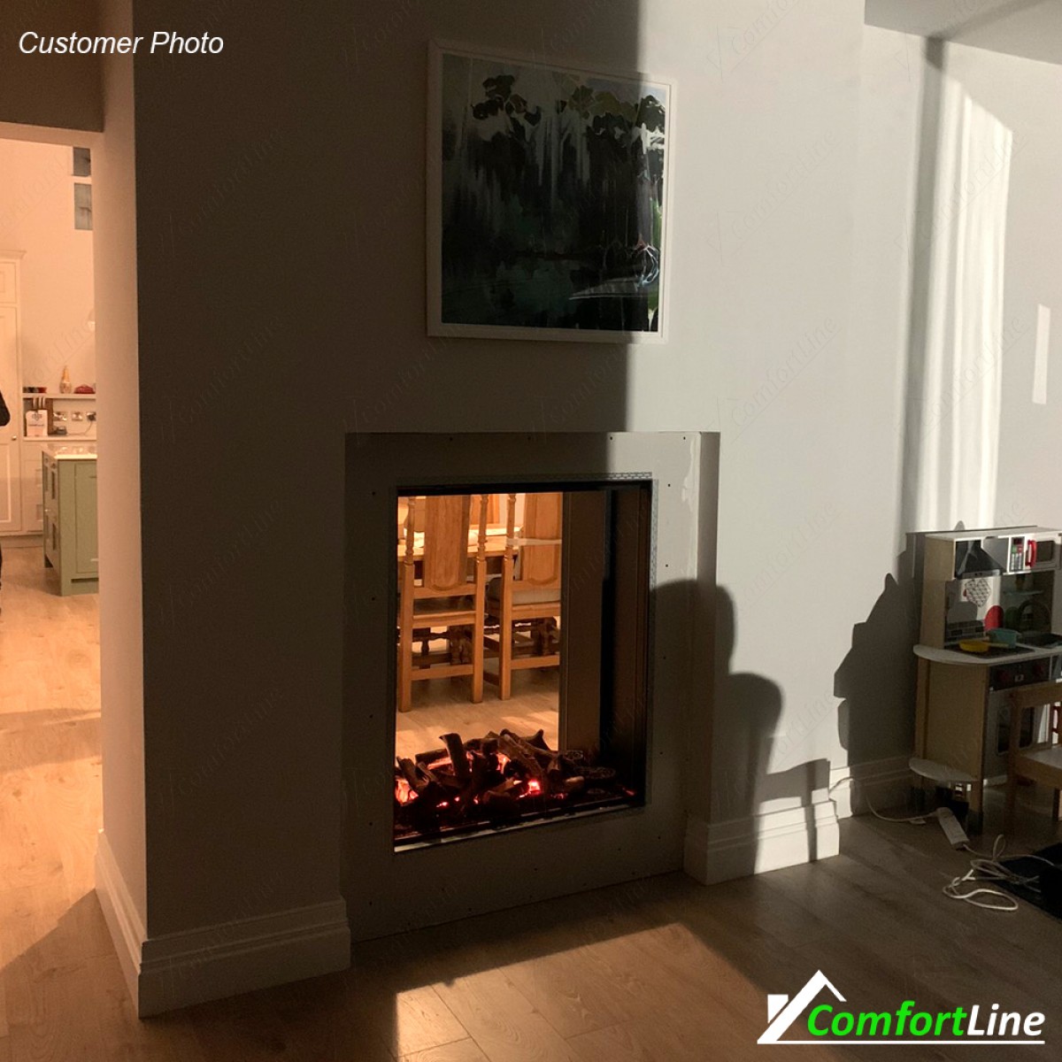 Evonic Stora DS Double Sided Electric Fire Comfort Line Ireland